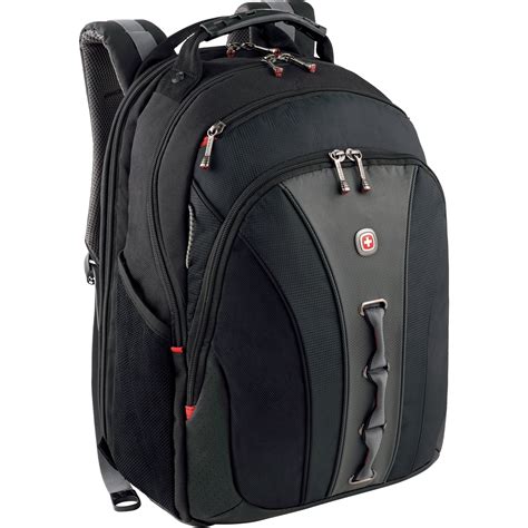 This bag is equipped with three individual compartments, two of which accommodate a 15 laptop and a tablet respectively. . Swissgear backpack laptop